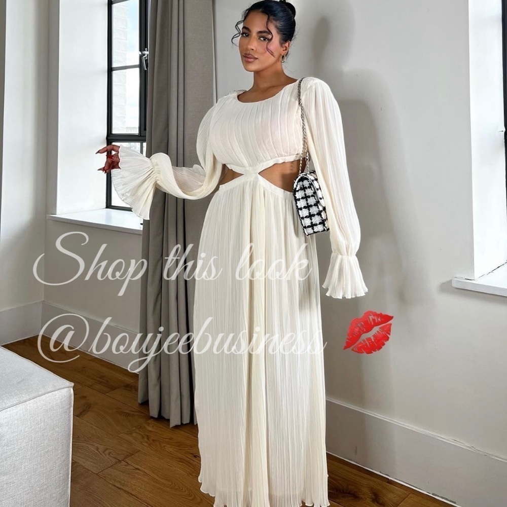 ZARA Cut Out Pleated Dress BNWT
